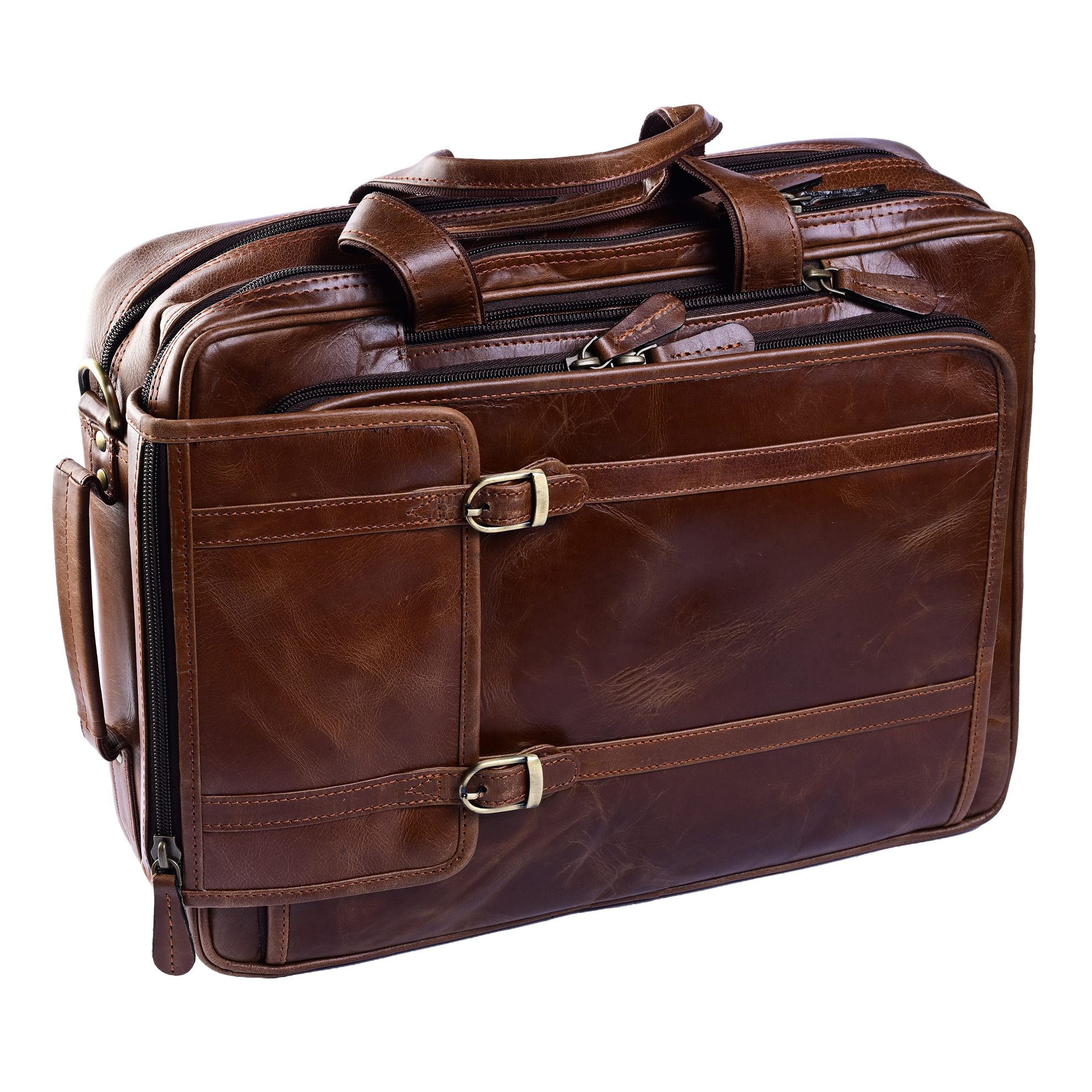 Convertible Leather Briefcase / Backpack