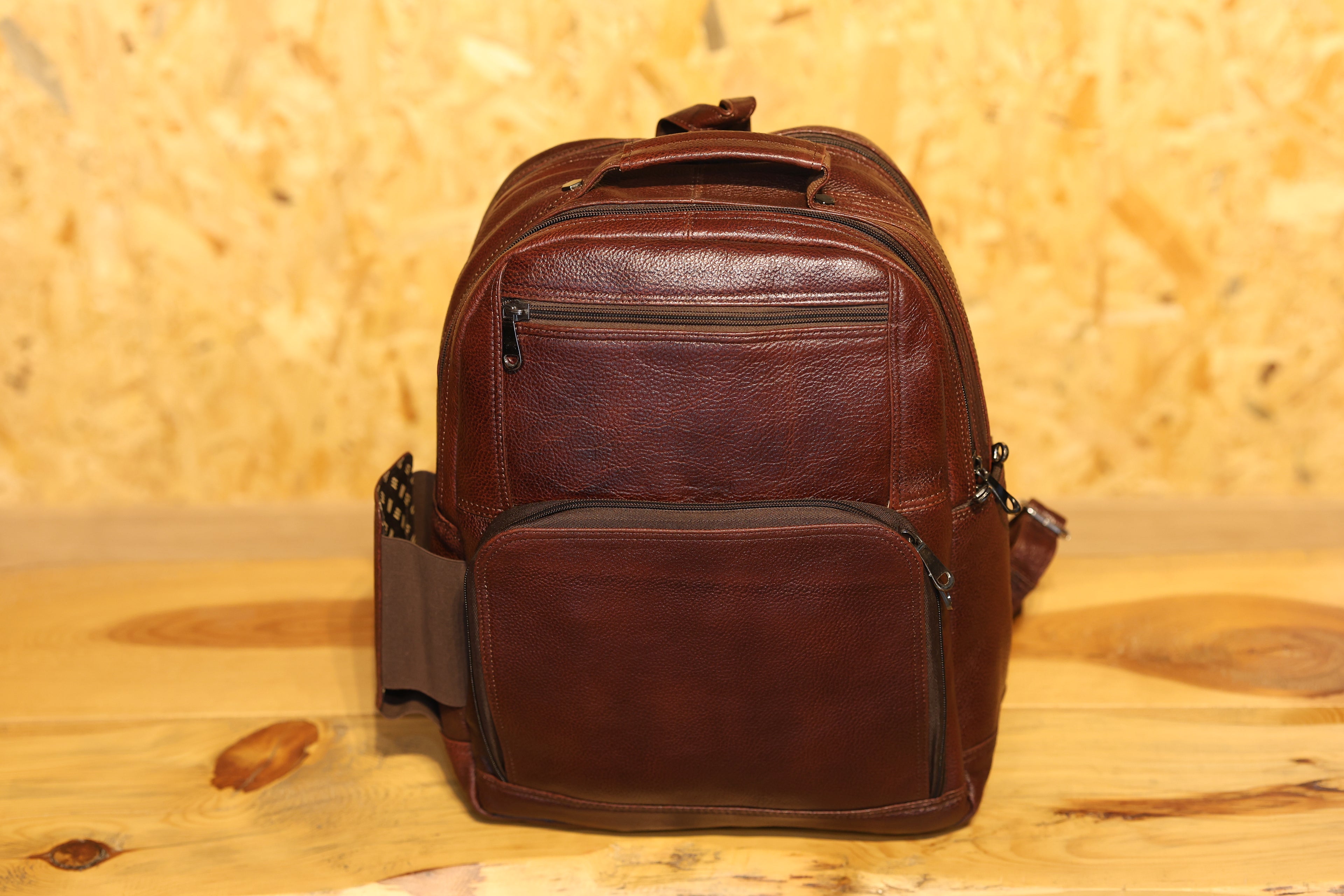 Large Full-Grain Leather Backpack
