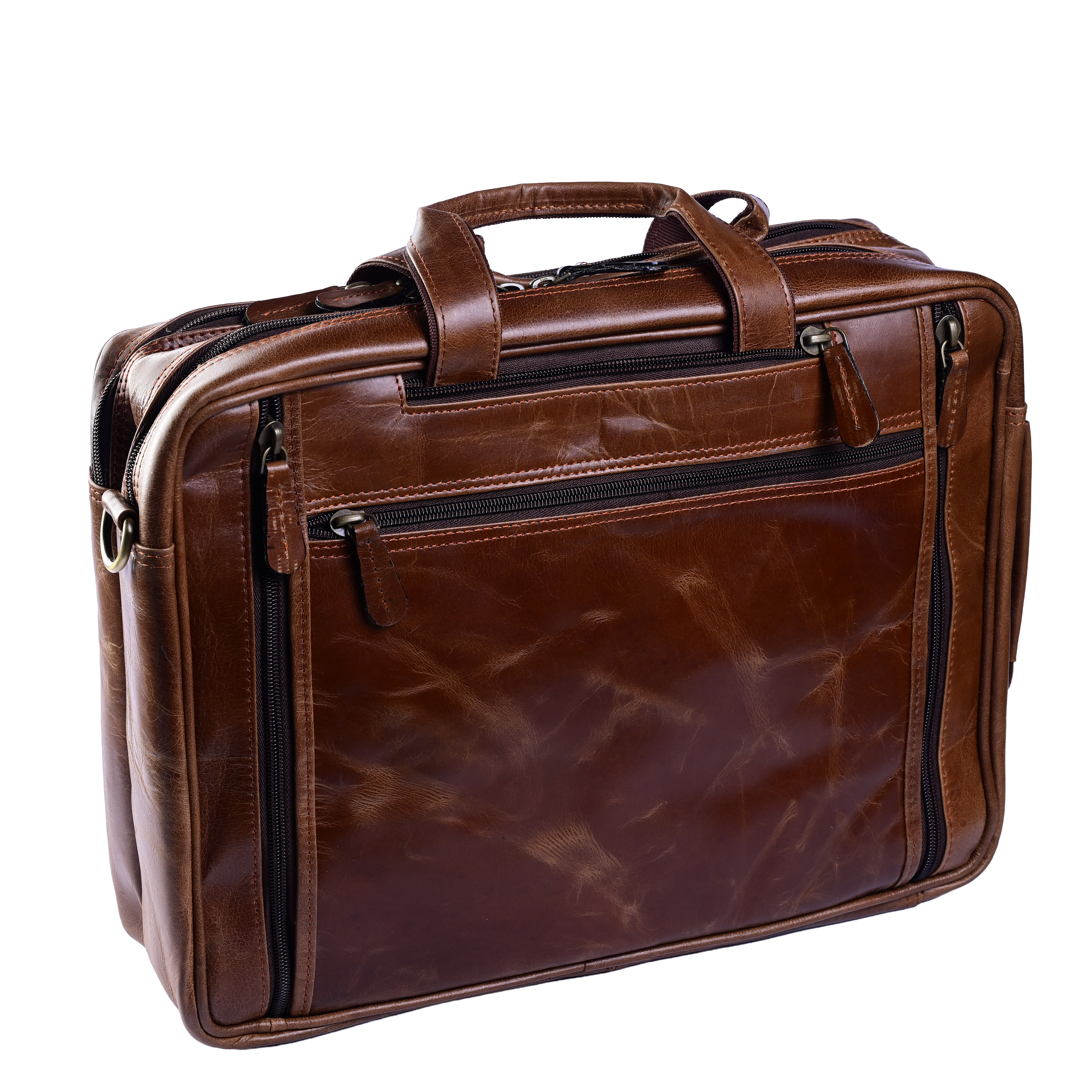 Convertible Leather Briefcase / Backpack