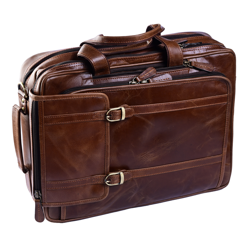 Convertible Leather Briefcase / Backpack