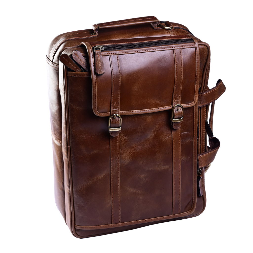 Convertible Leather Briefcase / Backpack
