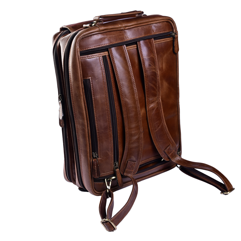 Convertible Leather Briefcase / Backpack