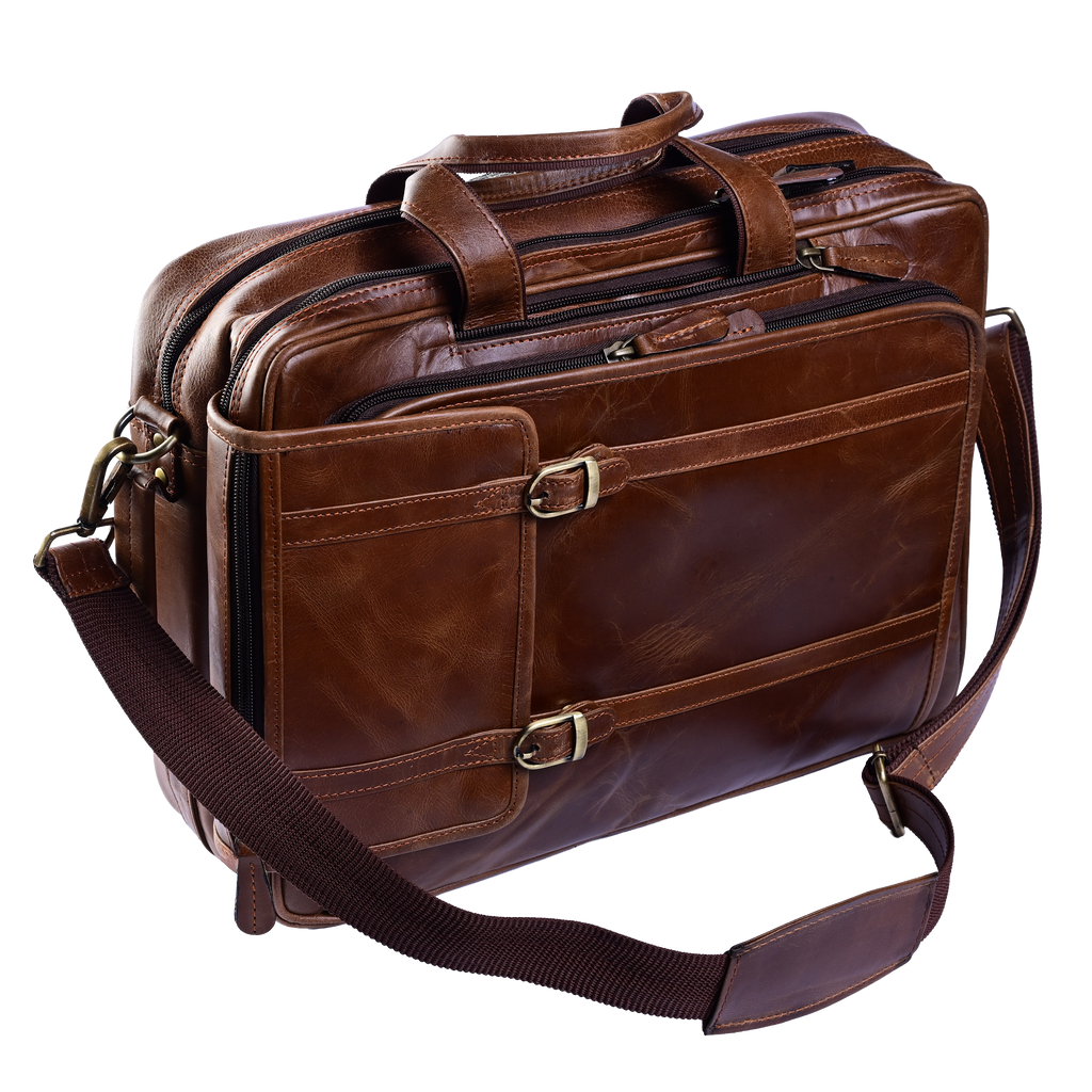 Convertible Leather Briefcase / Backpack