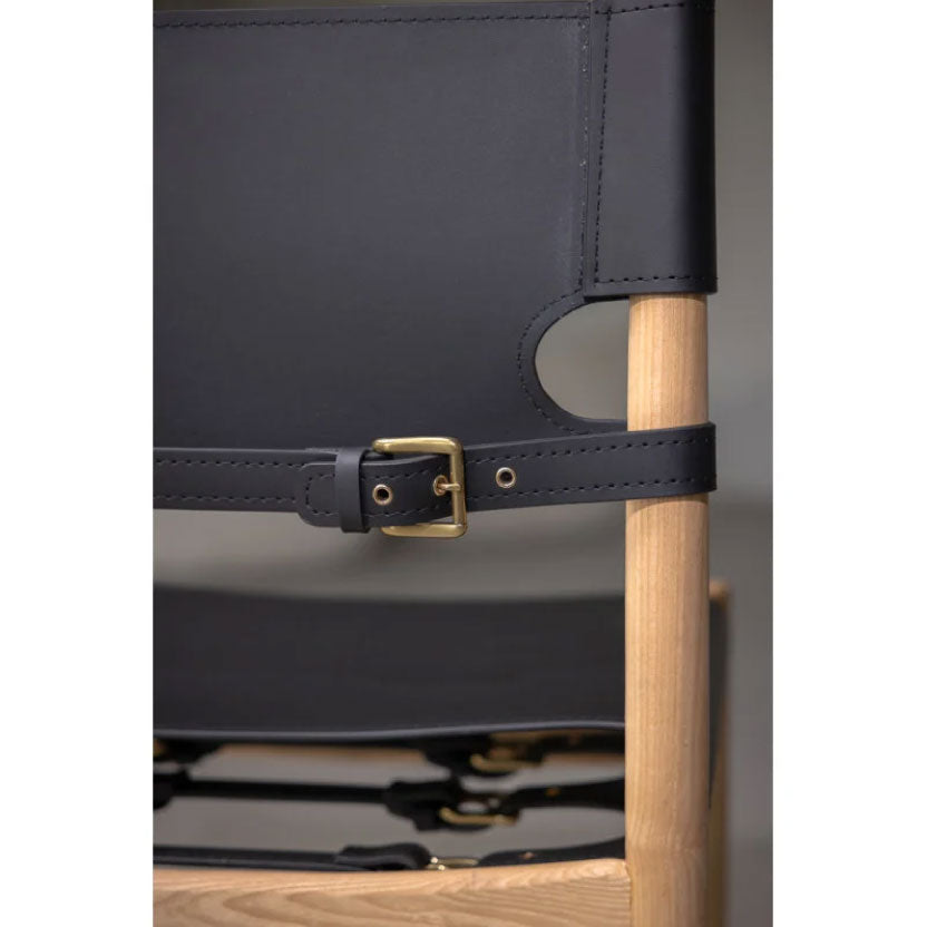 The Wooden Leather Chair