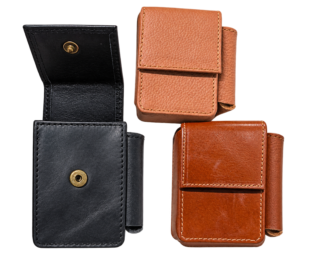 Leather Cigarette & Lighter Case