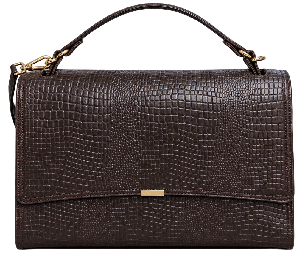 The Signature — Leather Top Handle Bag