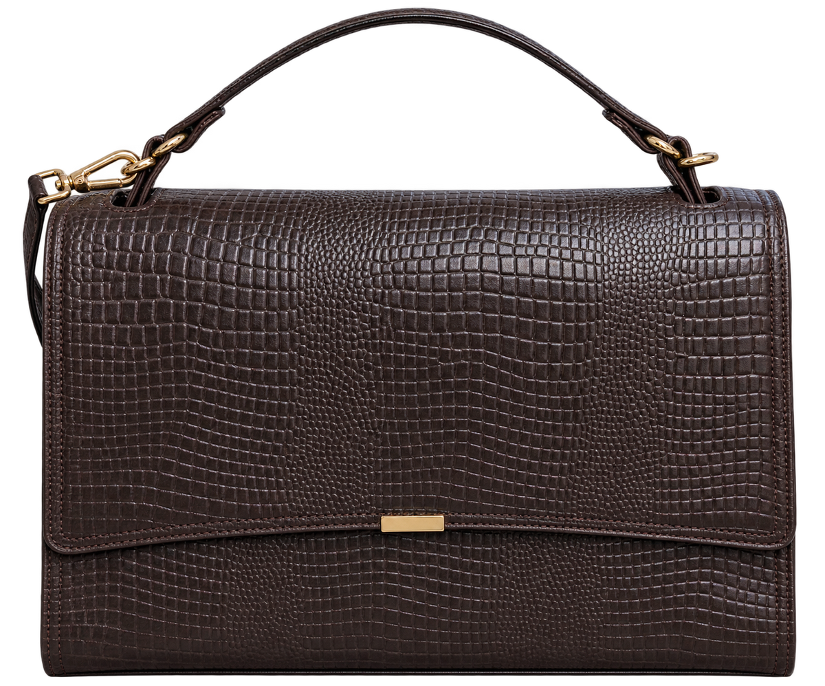 The Signature — Leather Top Handle Bag