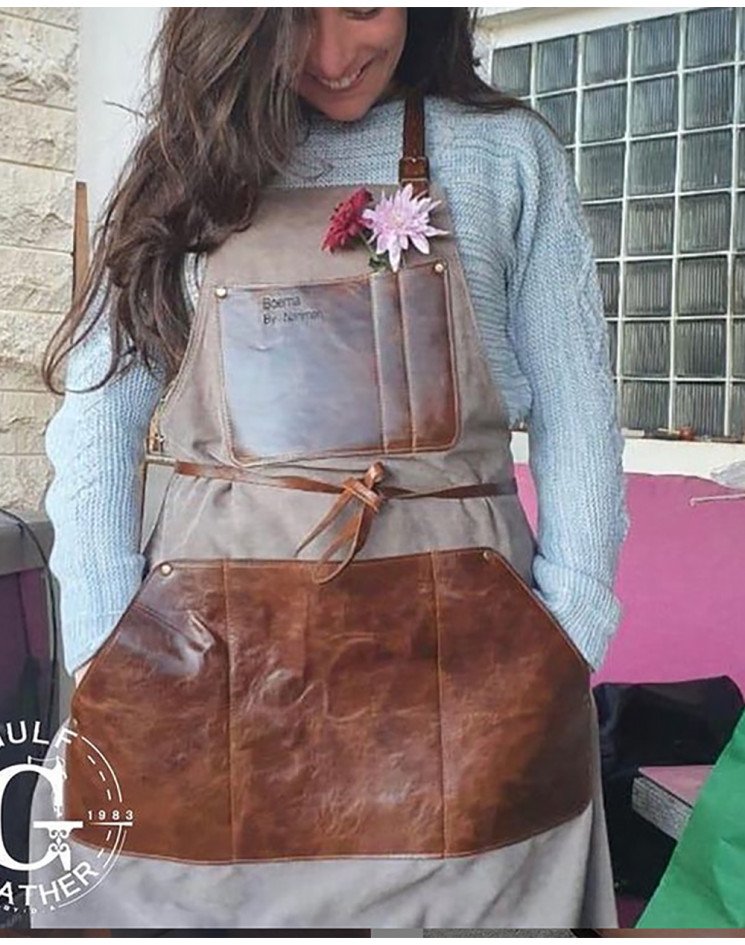 Fabric And Leather Apron