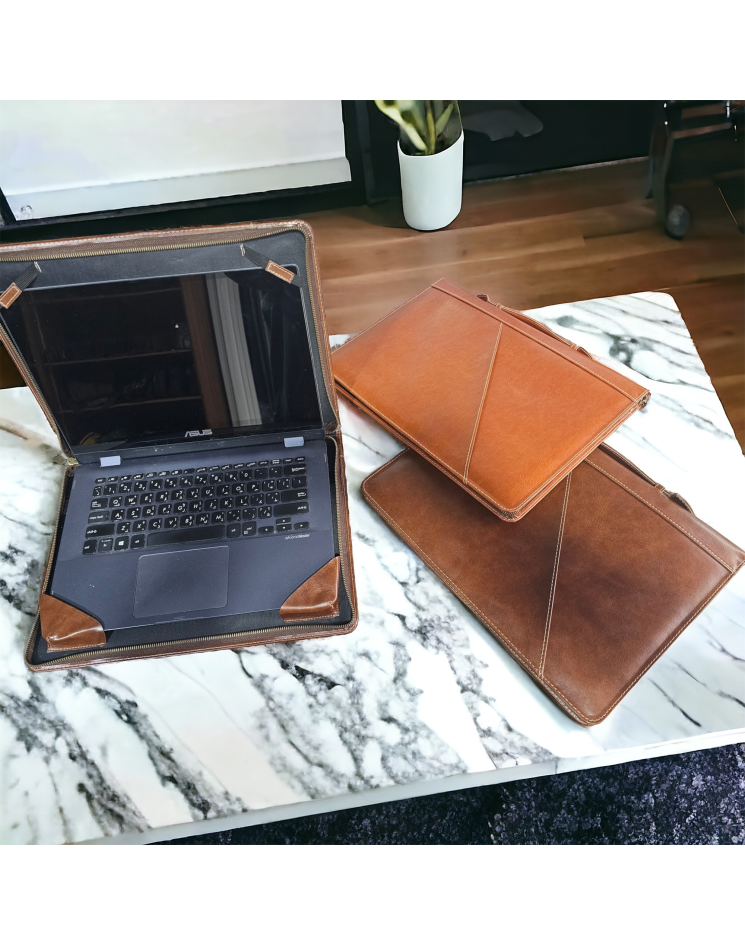 Foldable Leather Laptop Folio